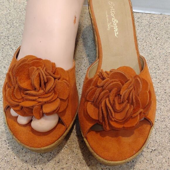👍 Sotto Sopra Flower Sandals Size 7       A4 - Picture 2 of 5